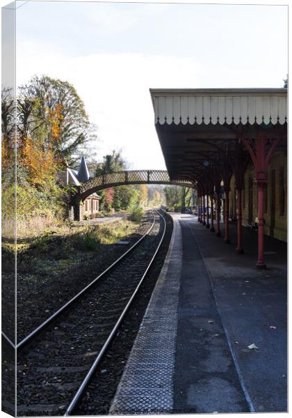 The Derbyshire station of Cromford Canvas Print by Clive Wells