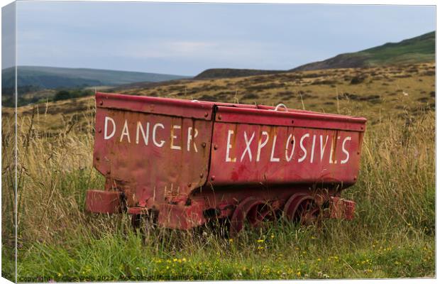 Explosivies wagon Canvas Print by Clive Wells