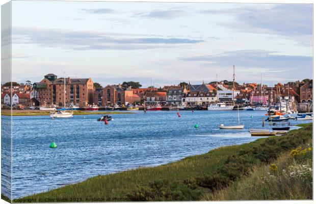 Wells-Next-Sea harbour Canvas Print by Clive Wells