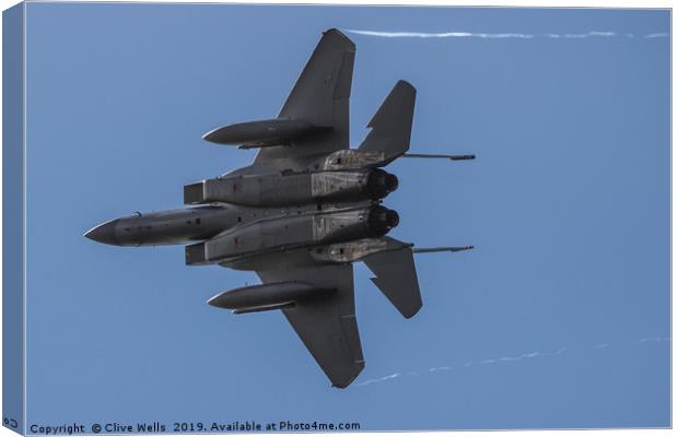 Mcdonald Douglas F-15E Strike Eagle Canvas Print by Clive Wells