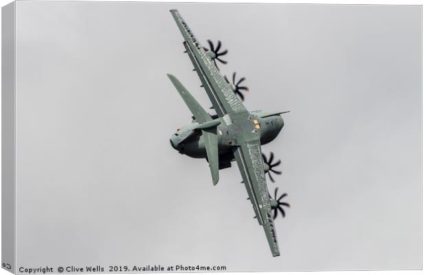 Airbus A400M Atlas at RAF Fairford Canvas Print by Clive Wells