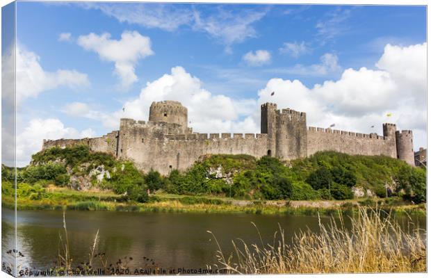 Pembroke Castle in West Wales Canvas Print by Clive Wells