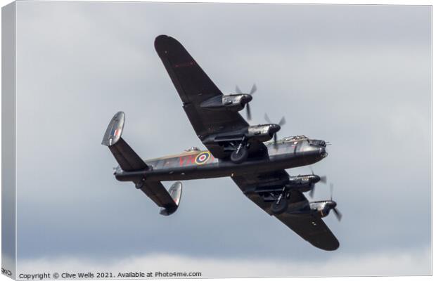 Avro Lancaster Canvas Print by Clive Wells