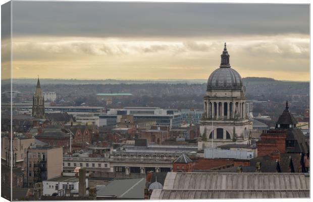Nottingham skyline Canvas Print by Lensational Photography