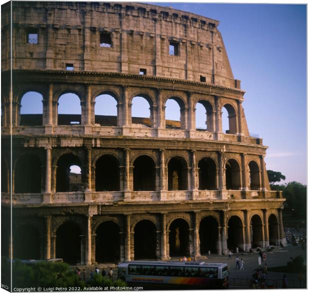 The Colosseum in Rome, Italy. Canvas Print by Luigi Petro