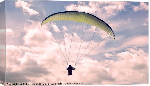 Paragliding Canvas Print by Felix Pergande