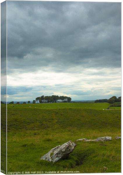 Rock at Arbor Low Canvas Print by Bob Hall