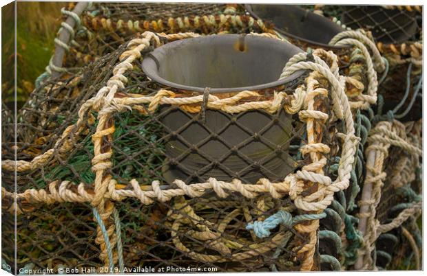 Lobster Pot Canvas Print by Bob Hall