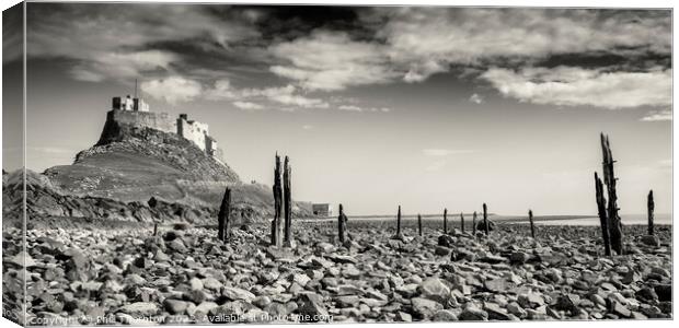Lindisfarne Castle, Holy Island, Northumberland Canvas Print by Phill Thornton