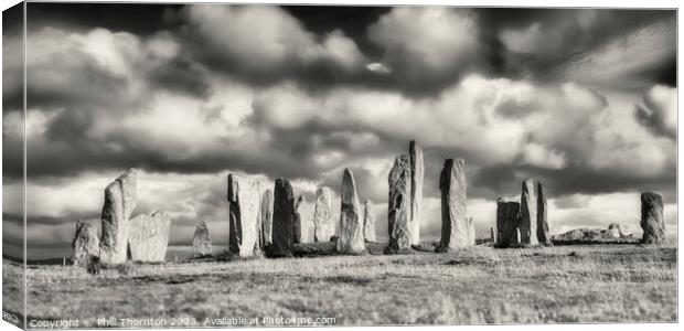 Standing Stones of Callanish Ancient Magic Canvas Print by Phill Thornton