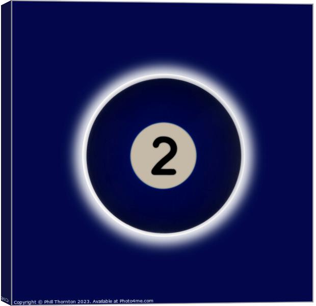 Blue Planet Number 2 Eclipse Canvas Print by Phill Thornton