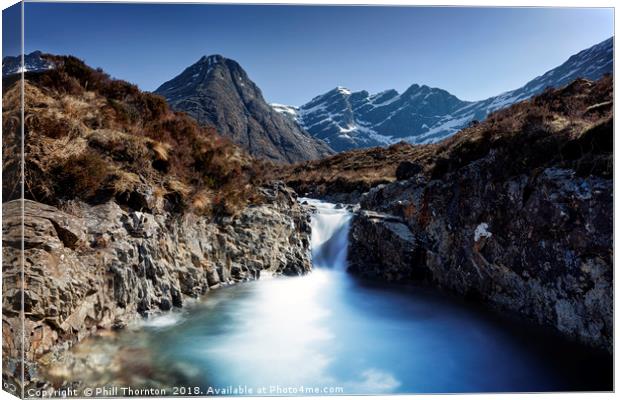 Fairy Pools, Isle of Skye. No.2 Canvas Print by Phill Thornton