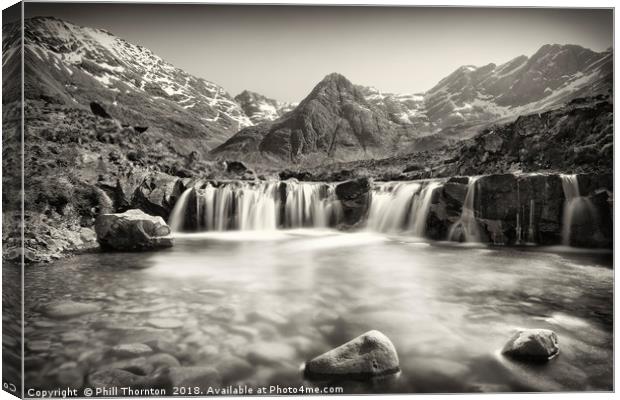 Fairy Pools, Isle of Skye. No.3 Canvas Print by Phill Thornton