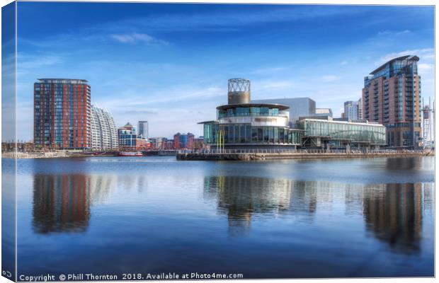 Salford Quays No. 5 Canvas Print by Phill Thornton