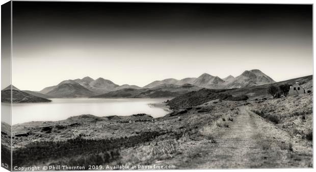 The Sound of Raasay and The Cuillin range No.2 Canvas Print by Phill Thornton