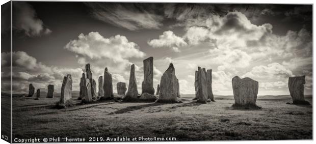 The Callanish Standing Stones Isle of Lewis Canvas Print by Phill Thornton