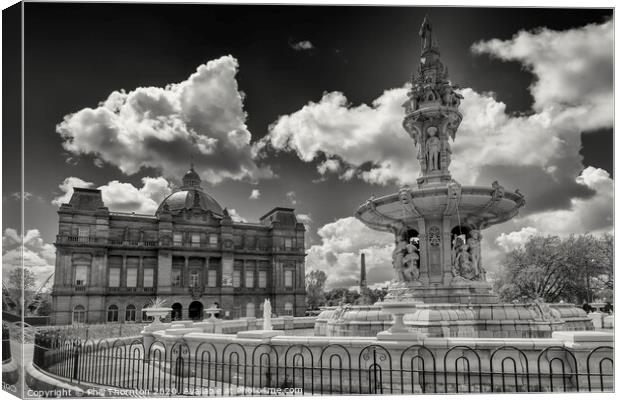 Doulton Fountain, Glasgow Green No. 2 Canvas Print by Phill Thornton