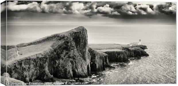 Neist Point panorama, Isle of Skye  Canvas Print by Phill Thornton