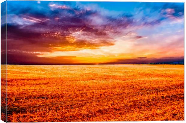 Storm over Shropshire Canvas Print by Scott Paul