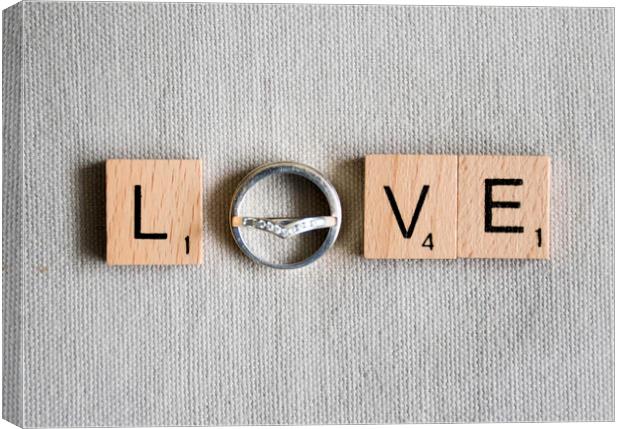Love is the word Canvas Print by Carl Johnson