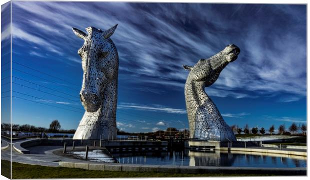 The Kelpies Canvas Print by Charles Simpson