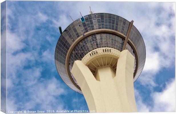 The Stratosphere Tower Las Vegas Canvas Print by Susan Snow