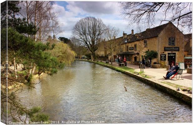 Bourton-on-the-Water, Cotswolds Canvas Print by Susan Snow