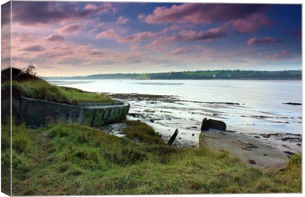 Purton Ships’ Graveyard - FCB 76 and Glenby Canvas Print by Susan Snow