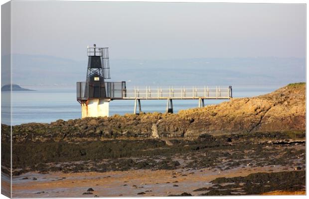 Portishead Lighthouse Canvas Print by Susan Snow