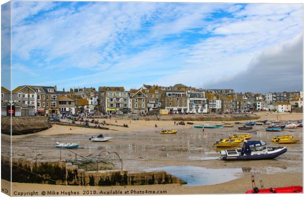 St Ives Canvas Print by Mike Hughes