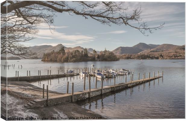 Derwent Water Canvas Print by Mike Hughes