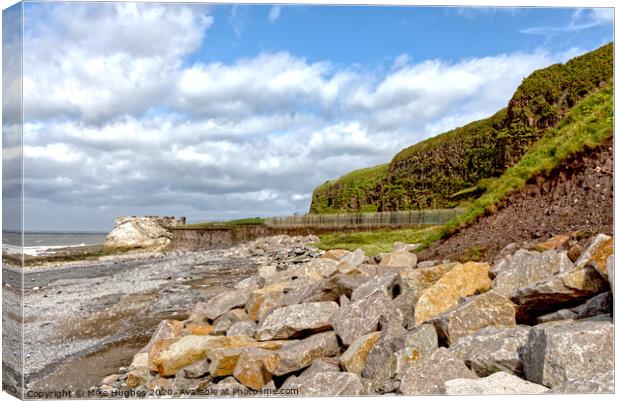 Whitehaven breakwater Canvas Print by Mike Hughes