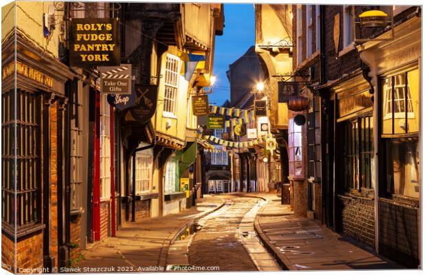 The Shambles Canvas Print by Slawek Staszczuk