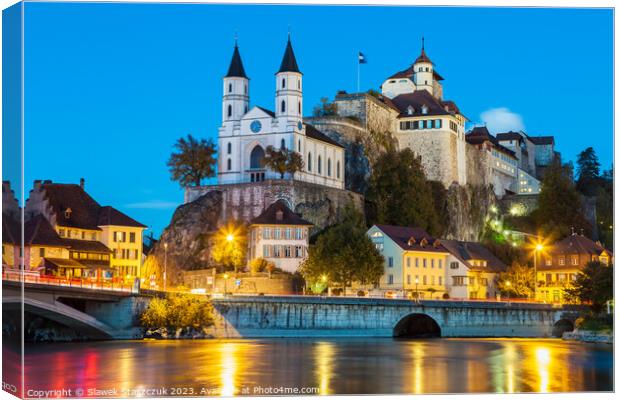 Aarburg Castle Canvas Print by Slawek Staszczuk