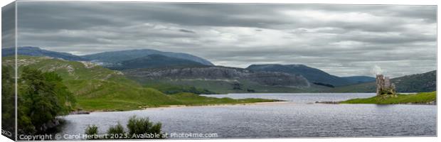 Loch Assynt Lairg Scotland Canvas Print by Carol Herbert