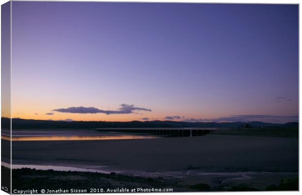 Arnside Twilight Canvas Print by Jonathan Sisson