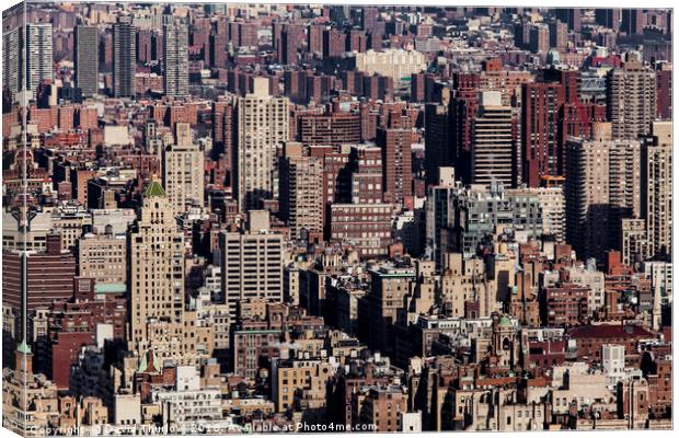 Uptown New York City Canvas Print by David Thurlow