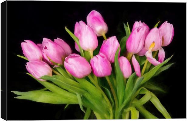 Tulips Canvas Print by Gary chadbond
