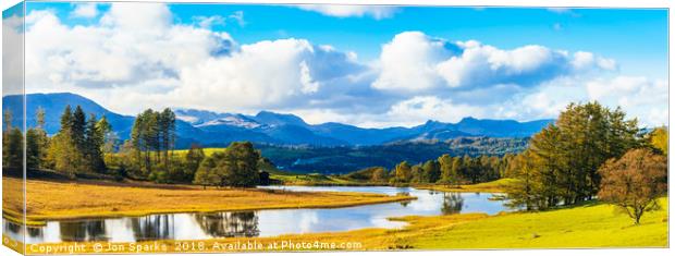 Wise Een Tarn panorama Canvas Print by Jon Sparks