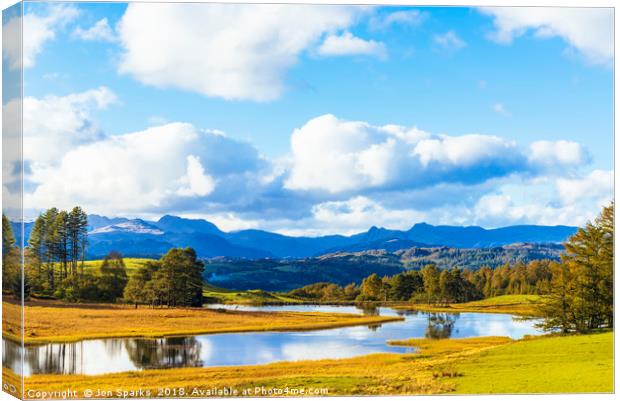 Wise Een Tarn Canvas Print by Jon Sparks