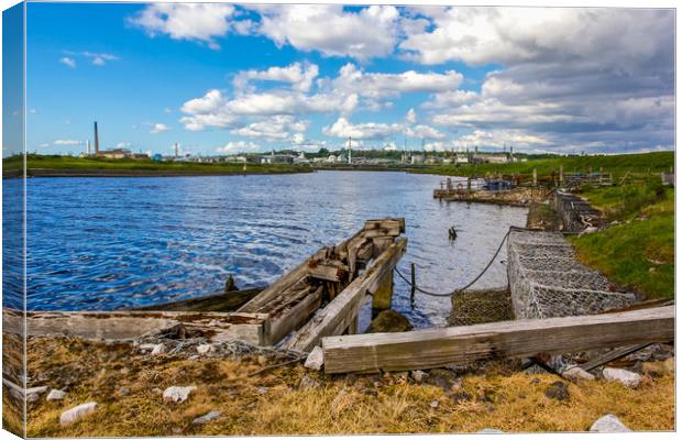 Old Ferry Dock, Frodsham Canvas Print by Carmen Goulden