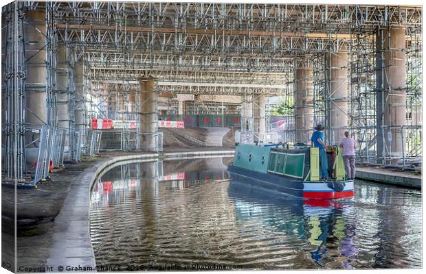 Approaching Spon Lane Bridge Canvas Print by Graham Chance