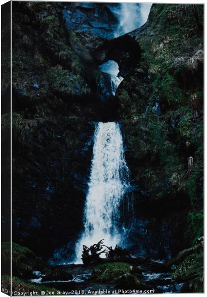 Pistyll Waterfall Canvas Print by Joe Gray