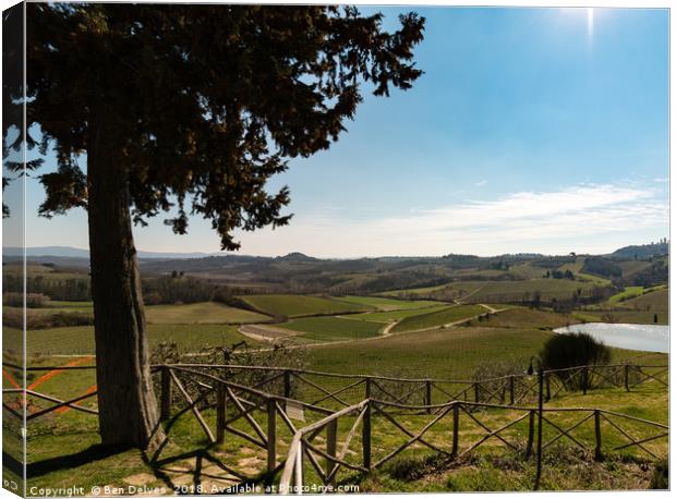 Luscious Tuscany Canvas Print by Ben Delves