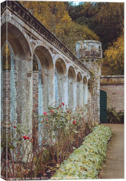 The Enchanting Rose Garden of Abbotsford House Canvas Print by Ben Delves