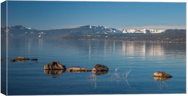 Early Morning at Lake Tahoe Canvas Print by Steve Ransom