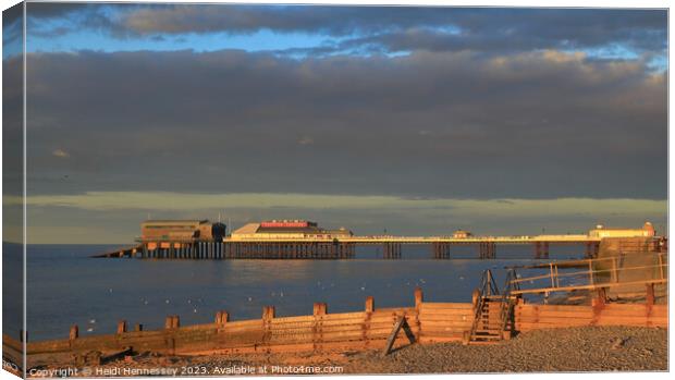 Enchanting Cromer Pier Twilight Spectacle Canvas Print by Heidi Hennessey