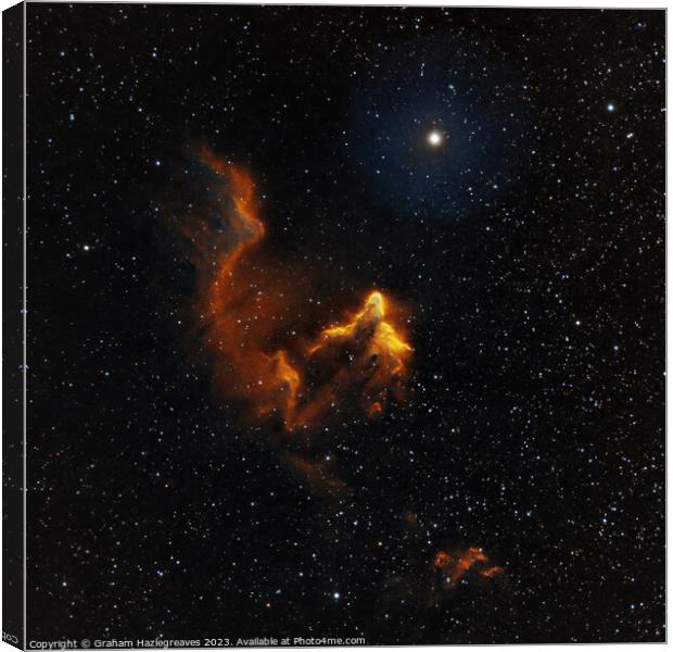 The Ghost of Cassiopeia  Canvas Print by Graham Hazlegreaves