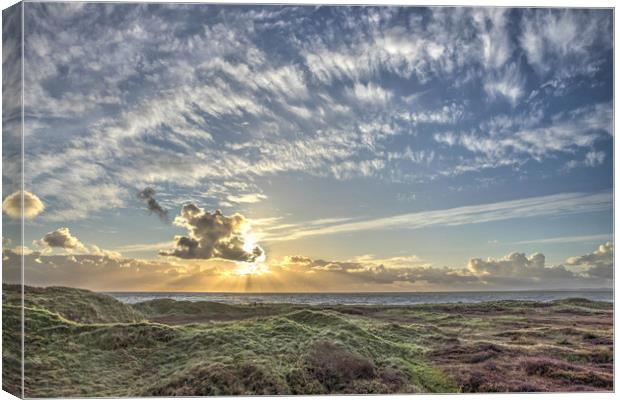 From dunes to sky Canvas Print by Kevin Arscott