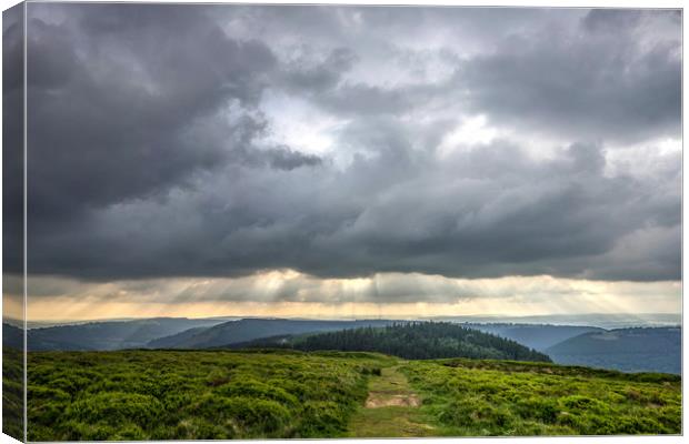 The Ancient Road, Twmbarlwm Canvas Print by Kevin Arscott